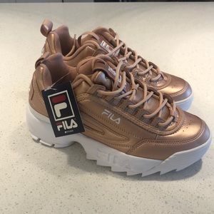 NWT ✨ Fila Disruptor II Rose Gold